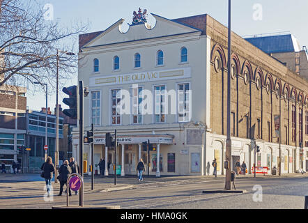 London, Lambeth  The Old Vic Theatre in Waterloo Road Stock Photo