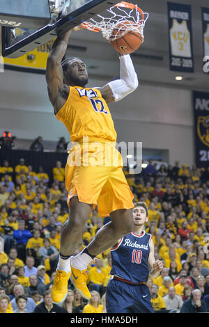 Virginia, USA. 11th Jan, 2017. MO ALIE-COX (12) prepares to shoot