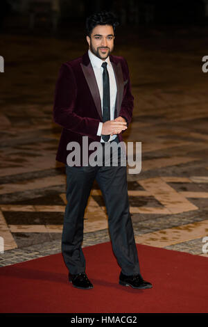 Guildhall, London, UK. 2nd Feb, 2017. British Asian Trust 2017 Dinner, with guests of honour The Prince of Wales and the Duchess of Cornwall at the Guildhall. The Trust was founded in 2007 by HRH The Prince of Wales to tackle widespread poverty and hardship in South Asia. Credit: Guy Bell/Alamy Live News Stock Photo
