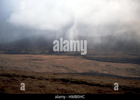 weather breakdown in Wicklow Mountains - Ireland Stock Photo