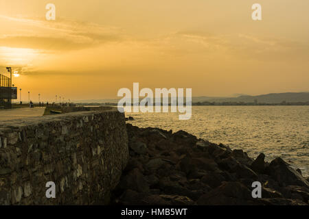 Nessebar, Bulgaria - JUNE 20, 2016: streets of the old town of Nessebar is a place of pilgrimage for hundreds of tourists for sightseeing. Stock Photo