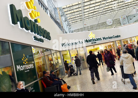 Morrisons supermarket Leeds Merrion Centre UK Stock Photo - Alamy