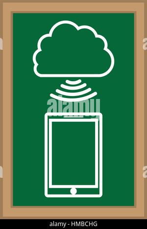 Cloud computng technology icon vector illustration graphic design Stock Vector