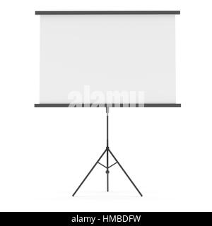 Blank Projection screen Stock Photo