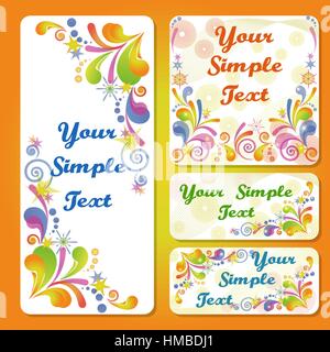 Color Tags Set Stock Vector