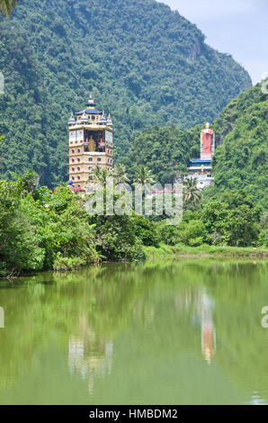 Tambun Tibetian Buddhist Temple, Perak - Tambun Tibetian Temple, also known as Jingang Jing She by the locals, is surrounded by magnificent perimeters Stock Photo