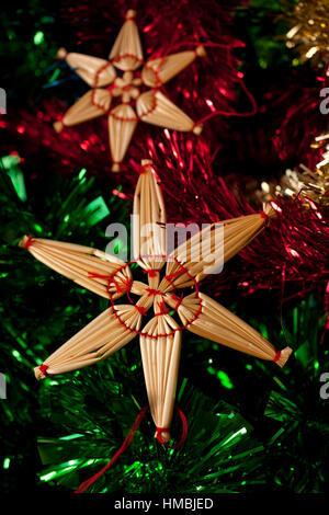Christmas tree stars - scandinavian style Stock Photo