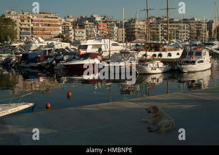 Piraeus Pasalimani port harbour Athens Greek Greece Stock Photo