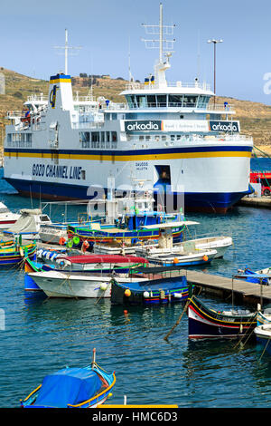 Gozo ferry, Mgarr, gozo, malta Stock Photo