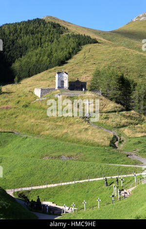 Stations of the Cross. Shrine of Our Lady of la Salette. La Salette-Fallavaux. France. Stock Photo