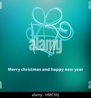 Christmas card template design.  + EPS8 vector file Stock Vector