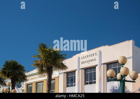 Art deco architecture details Stock Photo