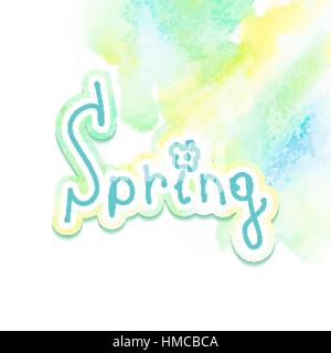 Abstract flow with rainbow letters vector illustration Stock Vector ...