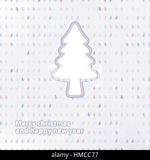 Merry Christmas festive tree background. + EPS8 vector file Stock Vector
