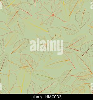 Seamless color leaves pattern. plus EPS10 vector file Stock Vector ...