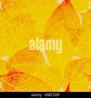 Seamless autumn leaves pattern. plus EPS10 vector file Stock Vector