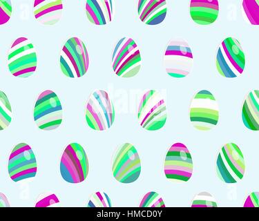 Seamless pattern with easter eggs.  + EPS8 vector file Stock Vector