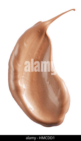 A cut out beauty image of a sample of tanning product Stock Photo