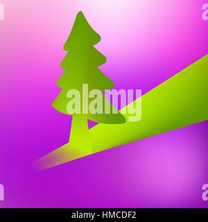 3D Christmas tree vector background. + EPS8 vector file Stock Vector