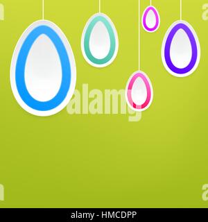 Hanging easter eggs.  + EPS8 vector file Stock Vector