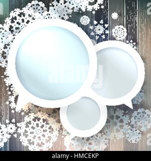 Christmas bubbles for speech. EPS 10 Stock Vector