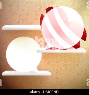 Heart shaped speech bubble. EPS 10 Stock Vector