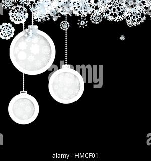 Black and White christmas background. + EPS10 vector file Stock Vector