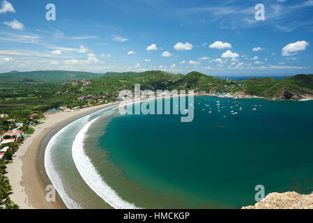 resort san juan del sur view from top on sunny day Stock Photo