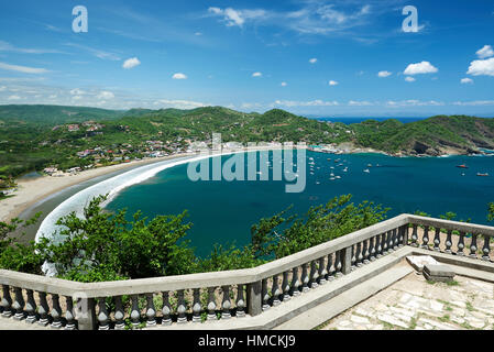 Colorful panoramic view of bay san juan del sur Stock Photo