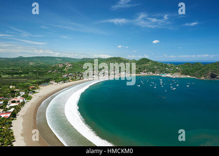 panorama view on resort of san juan del sur nicaragua Stock Photo
