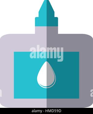 drops bottle medicine icon shadow Stock Vector