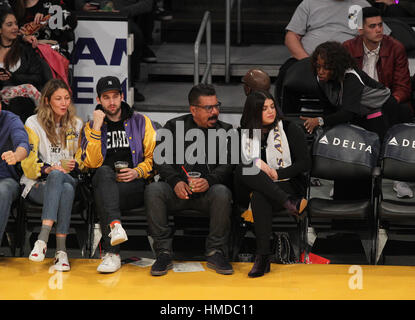 Celebrities watch the Los Angeles Lakers Featuring: David Beckham Where