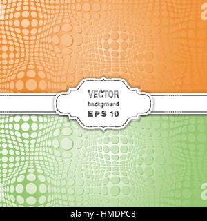 Set of Abstract Halftone Backgrounds. Stock Vector