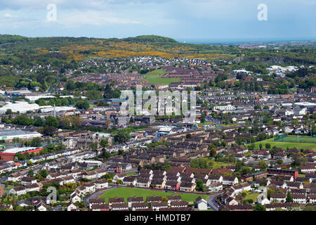 View from the Scrabo Tower in Newtownards, County Down, Northern Ireland, United Kingdom Stock Photo