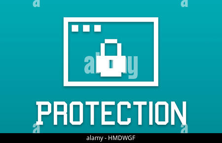 Permission Privacy Protection Security Concept/ Stock Photo