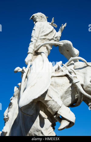 Roundup sculpture, Pendleton, Oregon Stock Photo