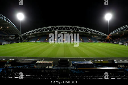 A general view of The John Smith's Stadium prior to the Sky Bet Championship game at the John Smith's Stadium, Huddersfield. Stock Photo