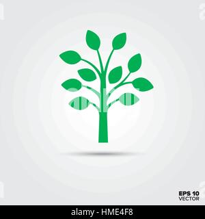 Green tree vector icon Stock Vector Image & Art - Alamy
