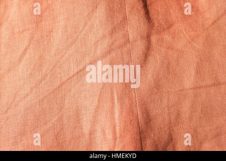 Burlap background in close up. Texture of color canvas useful as background. Stock Photo