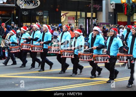 Chicago, Illinois - USA - November 24, 2016: Crystal Lake Strikers Drumline Stock Photo