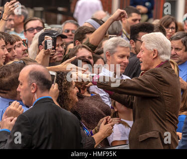 Keene, NH - OCTOBER 17, 2016: Former U.S. President Bill Clinton ...