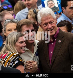 Keene, NH - OCTOBER 17, 2016: Former U.S. President Bill Clinton ...