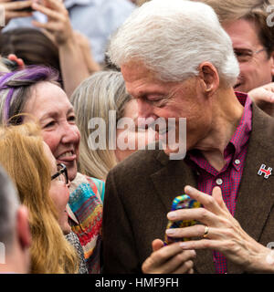 Keene, NH - OCTOBER 17, 2016: Former U.S. President Bill Clinton ...