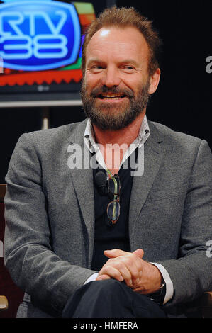 Florence, Italy. 10th Mar, 2009. The British singer Sting. Gordon Matthew Thomas Sumner, CBE, better known by his stage name Sting, is an English musician, singer, songwriter, and actor. Credit: Giacomo Morini/Pacific Press/Alamy Live News Stock Photo