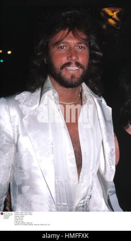 BARRY GIBB ( BEE GEES ) with his Brother ANDY GIBB Grammy Awards New York City MARCH 1981 Credit All Uses Stock Photo