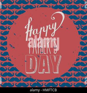 Happy Father's day card full vector elements Stock Vector