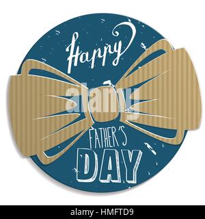 Happy Father's day card full vector elements Stock Vector