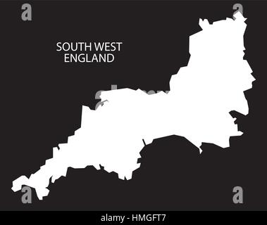 South West England Map grey 3D Stock Vector Image & Art - Alamy