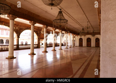 Darbar Hall of Historic Royal Palace Rajwada, Indore Stock Photo