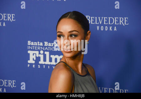 Santa Barbara, USA. 03rd Feb, 2017. Cara Santana attends the Outstanding Performing of the Year Award presented by Belevedere Vodka at the 32nd Annual Santa Barbara International Film Festival at the Arlington Theatre in Santa Barbara, California on Febru Stock Photo